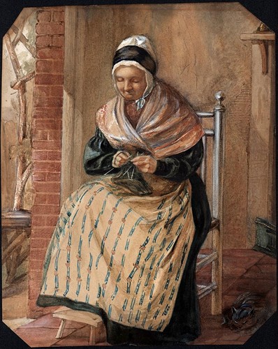 Portrait old lady - old,