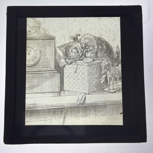 Antique magic lantern slide - antique,