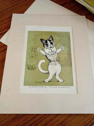Antique louis wain - louis, print,the