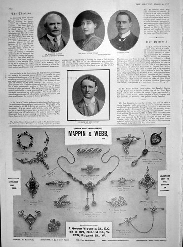Old antique print 1905 banner - old,