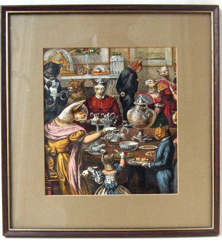 Antique chromolithograph - antique,