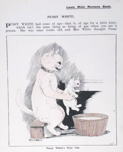 Rare antique louis wain - rare,