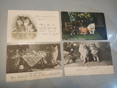 Antique edwardian postcards - antique,