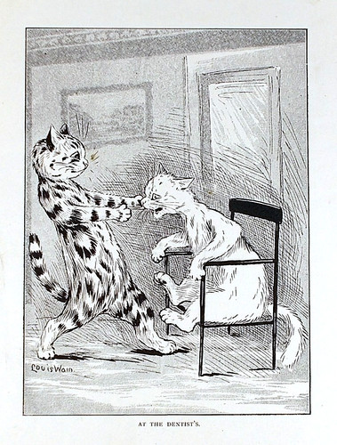 Old antique louis wain - louis,