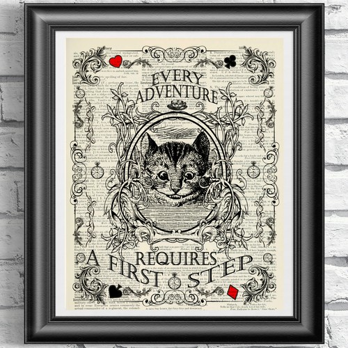 Art print dictionary antique - print,
