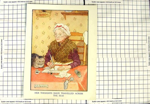 Original old antique - original, print