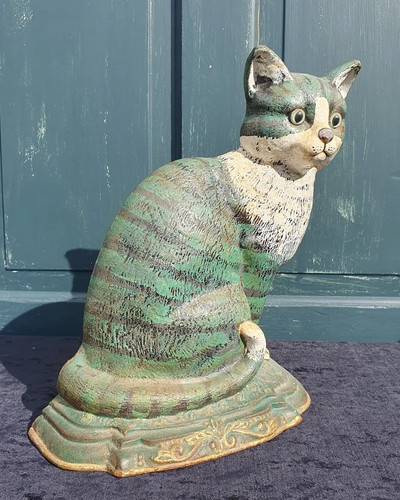 Antique cast iron painted - antique,