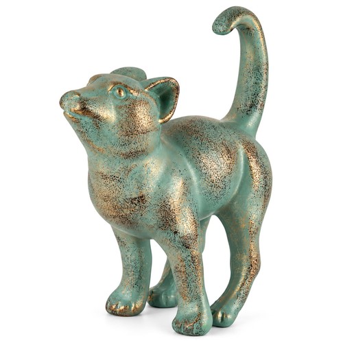 Resin cat statue - resin, antique