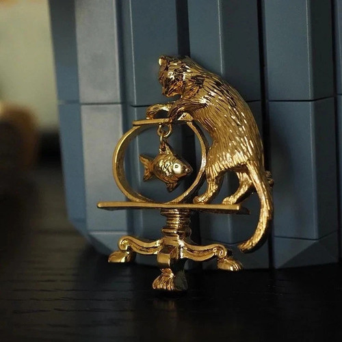 Antique jewelry cat vintage - antique,