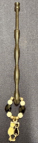 Antique lace bobbin ebonised - antique,