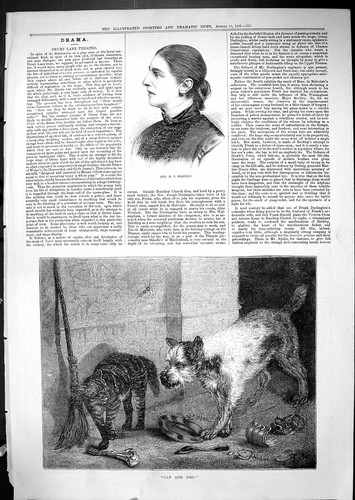 Antique old print 1881 - antique,