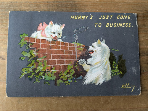 Antique comic cat - antique,