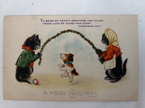 Antique 1927 merry christmas - antique,
