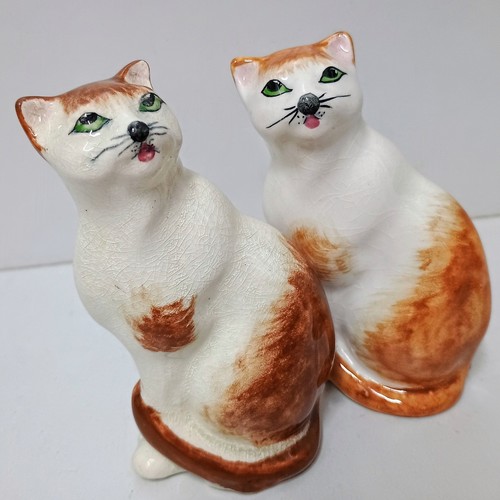 Staffordshire cats small - staffordshire,