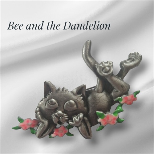 Cat with flowers - cat,