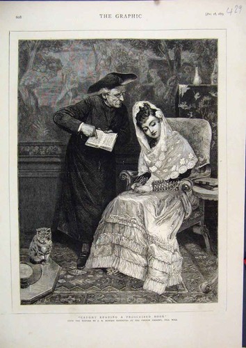Original old antique print - original,