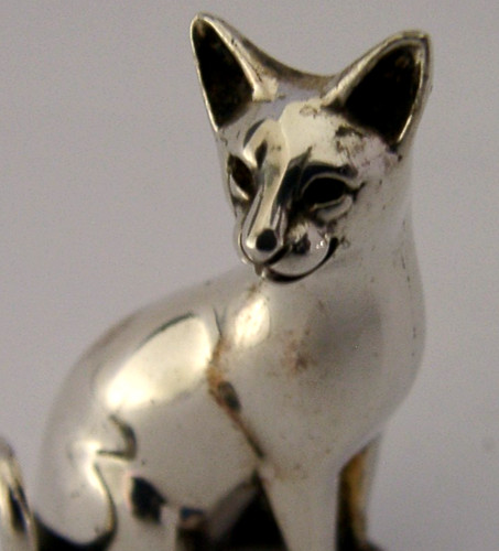 Pretty sterling silver cat - pretty,