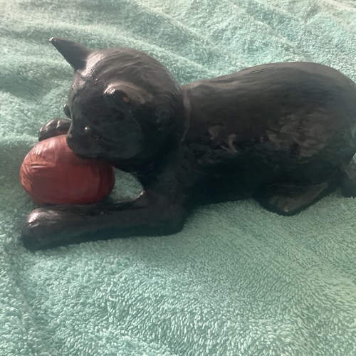 Antique bretby pottery cat - pottery,