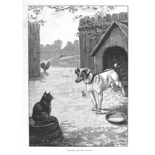 Louis wain cat and dog - dog;, so