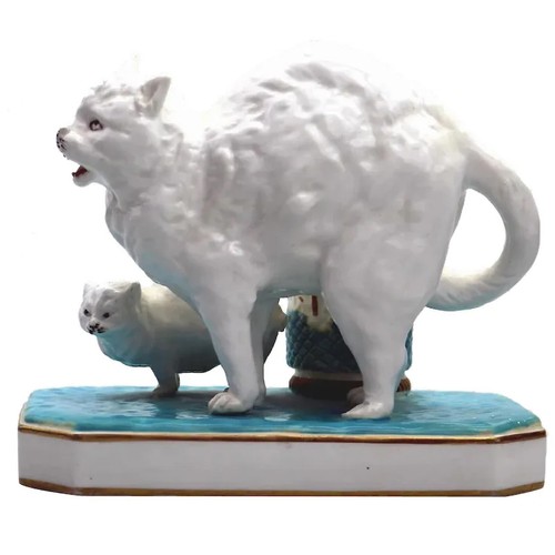 Unusual antique novelty cat - an,