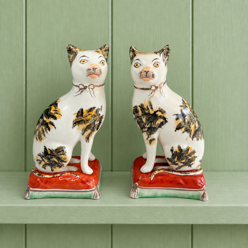 Antique pair staffordshire - pair,
