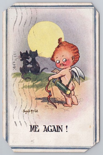 Postcard antique comic - postcard,