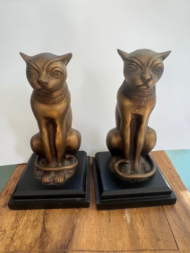 Vintage pair heavy brass - pair,